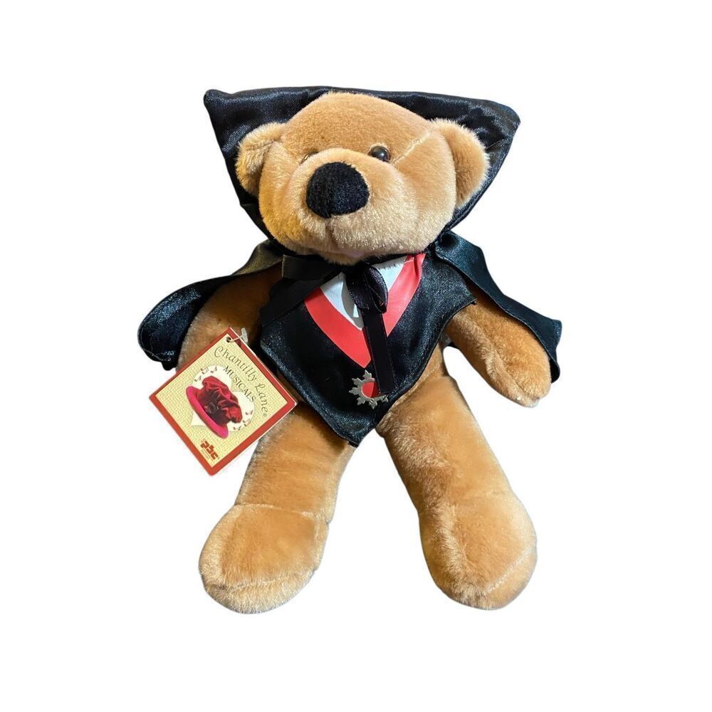 Chantilly Lane monster mash 11 inch Dracula Bear plays music working condition